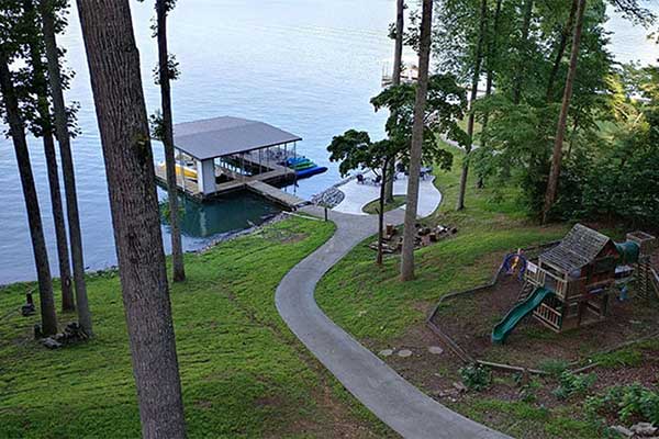 Norris Lake House Rental | Waters Edge — Sleeps 14 | View of Lake from Deck | Norris Lake Villas | Norris Lake House Rental | Norris Lake Cabin Rental | Norris Lake Vacation Rental | Tennessee Lake House Rental | Tennessee Lake Vacation Rental | Tennessee Lake Cabin Rental | Norris Lake House Property Management|